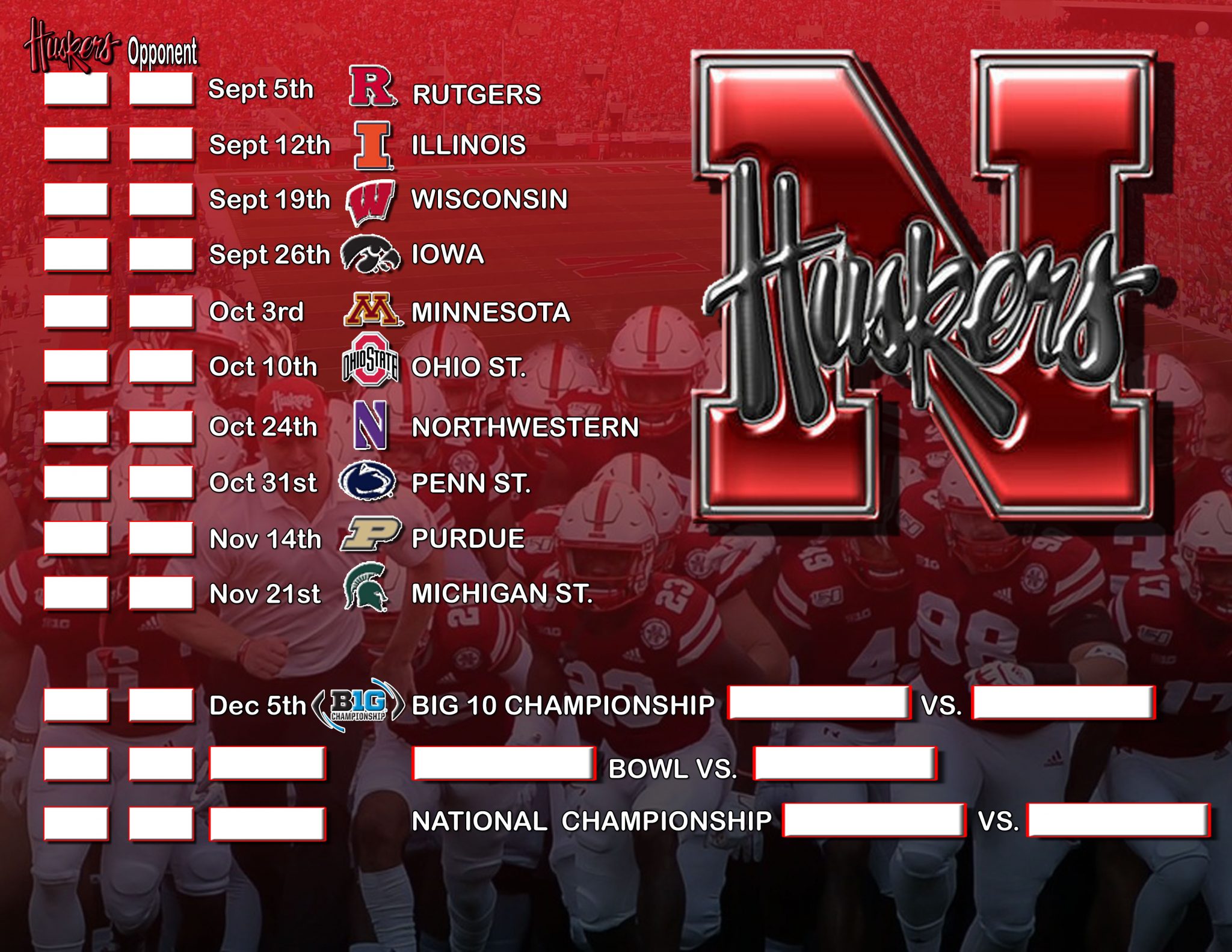 Nebraska Football Schedule 2024 Eryn Odilia